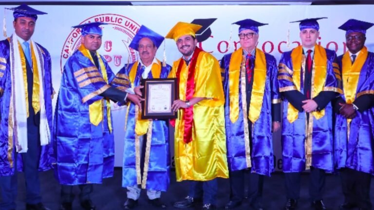 Actor & Entrepreneur Akhil Kumar recieves Honorary Doctorate from California Public University