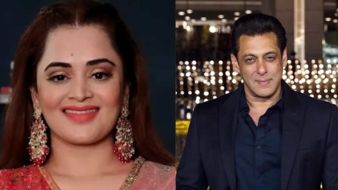 Salman Khan and Bebika Dhurve