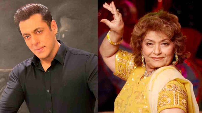 Salman and Saroj Khan