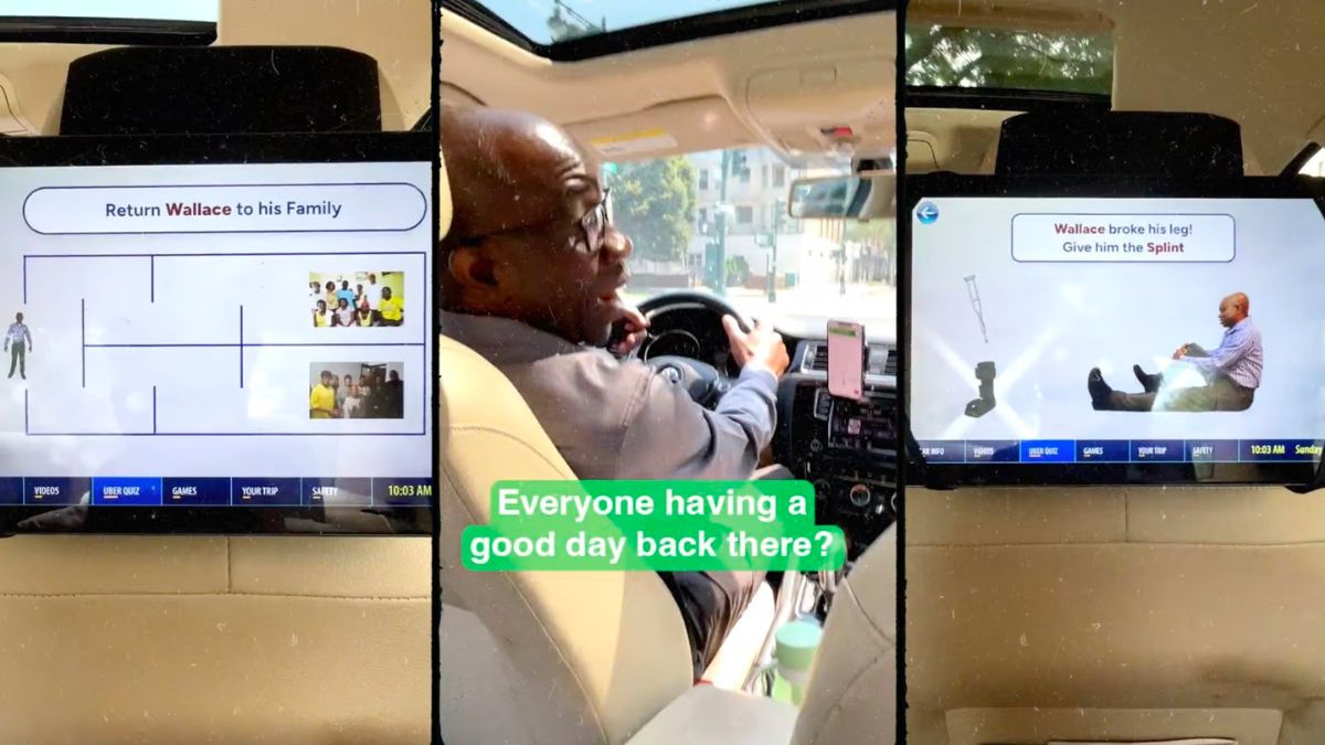 Viral Video: This Uber Driver Has Created Fun Games For.......