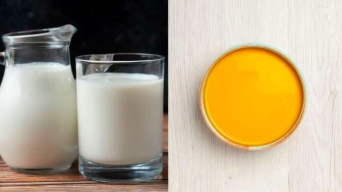 milk with ghee