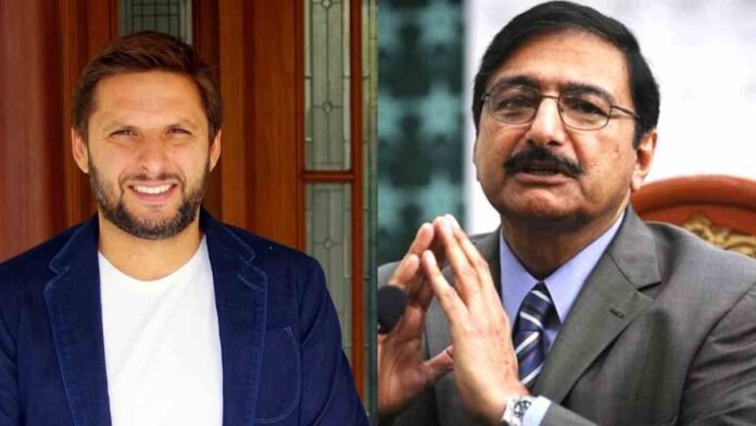 “Apne Kaam Se Kaam Rakho,” Shahid Afridi Slams PCB Chief Zaka Ashraf On Live Show