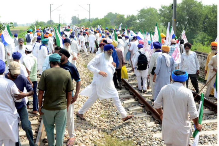 Farmers Set to Block Trains in Day 3 of Protest, Engage in Round 3 Talks