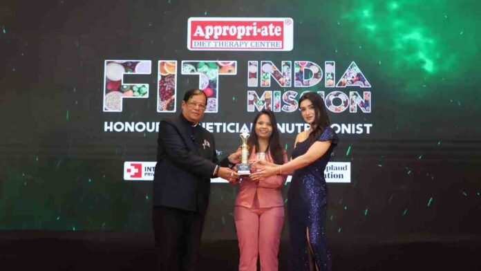 utritionist Nitti Gupta Receives Prestigious Award from Shefali Bagga