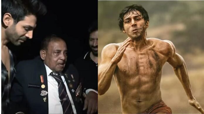 Murlikant Petkar and kartik Aaryan
