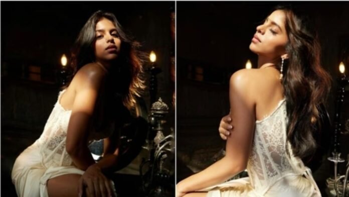 Suhana Khan white outfit