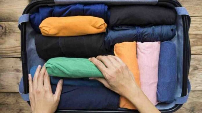 Rolling Clothes and Packing Cubes