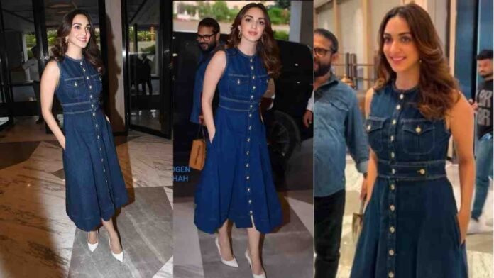 Kiara Advani Denim Dress