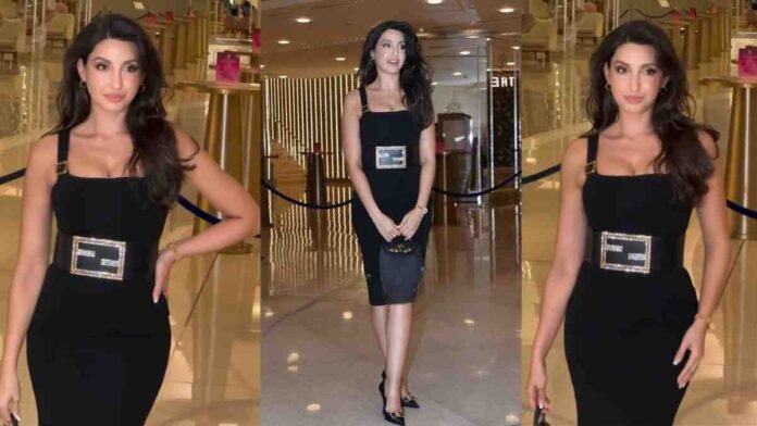 Nora Fatehi’s Black Bodycon