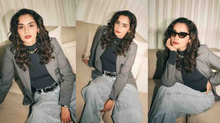 Manushi Chhillar Shows How to Nail Boss-Chic Fashion With a Minimalist Edge