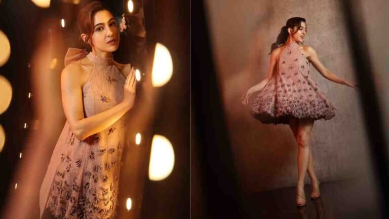 Sara Ali Khan’s Dreamy Halter Mini Dress Is a Showstopper at At Metro…In Dino Promotions