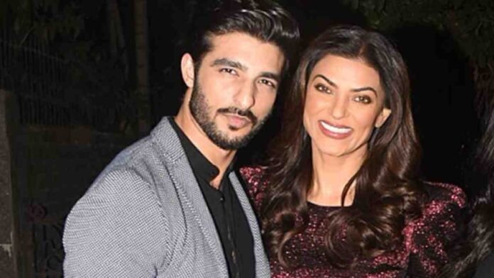 Rohman Shawl on Sushmita Sen