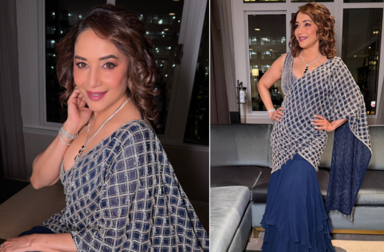 Madhuri Dixit Embraces Elegant Evening Glamour In A Rs 63,800 Saree