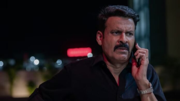 Manoj Bajpayee in a still from Neeraj Pandey's Netflix crime thriller formerly titled Ghooskhor Pandat