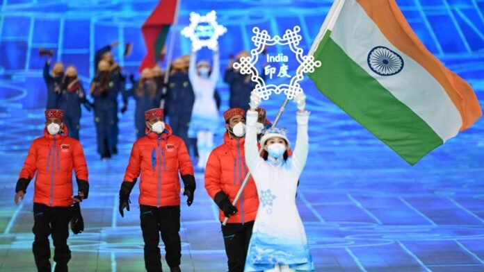 Indian contingent at 2026 Winter Olympics opening ceremony