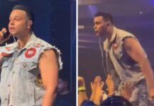 Arpit Bala Spits at Fan After Bottle Thrown at Hyderabad Show Arpit Bala reacting on stage during Hyderabad concert incident