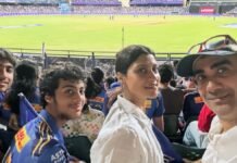 Konkona, Ranvir’s IPL Outing Wins ‘Cool Parenting’ Praise Konkona Sen Sharma and Ranvir Shorey with son at IPL match