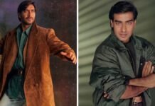 Ajay Devgn’s 90s Photos Will Make You Miss Bollywood Ajay Devgn in a 90s photoshoot wearing an oversized jacket and printed shirt