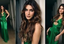 Kriti Sanon Stuns In Eye-Catching Emerald Gown With Bold Cut-Out Details