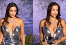 Malaika Arora Turns Heads At Kritika Kamra’s Reception, Her Shimmering Silver Gown Stole The Spotlight