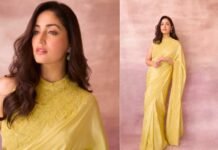 Yami Gautam Shines In A Yellow Saree With Minimal, Elegant Styling
