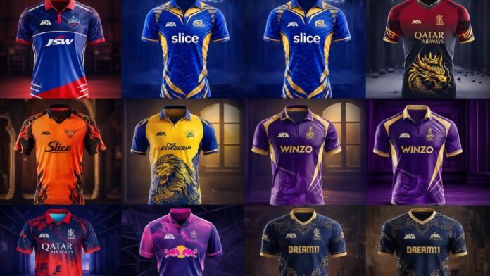 Fans wearing IPL 2026 team jerseys styled as streetwear