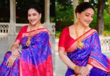 Madhuri Dixit Celebrates Odisha Handloom In A Gorgeous Silk Saree Look