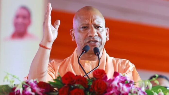 Yogi Adityanath speaking about films glorifying criminals at a cultural event in Varanasi